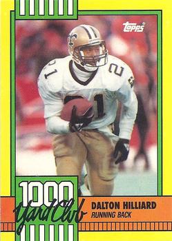 #9 Dalton Hilliard - New Orleans Saints - 1990 Topps Football - 1000 Yard Club