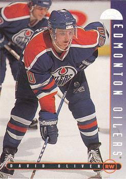 #9 David Oliver - Edmonton Oilers - 1995-96 Leaf Hockey