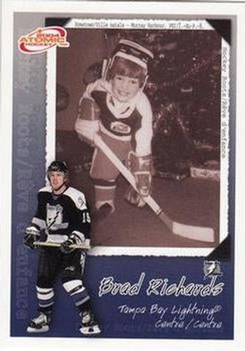 #9 Brad Richards - Tampa Bay Lightning - 2003-04 Pacific McDonald's Hockey - Hockey Roots Checklists