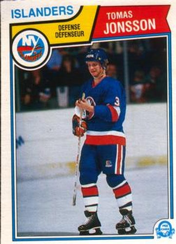 #9 Tomas Jonsson - New York Islanders - 1983-84 O-Pee-Chee Hockey