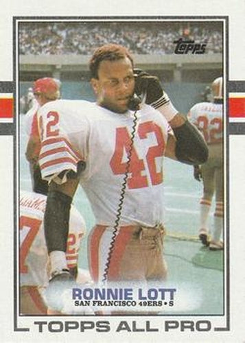 #9 Ronnie Lott - San Francisco 49ers - 1989 Topps Football