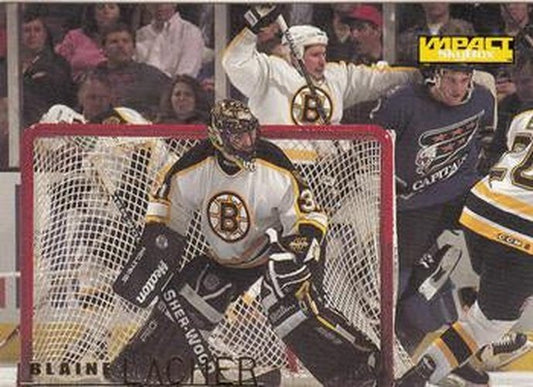 #9 Blaine Lacher - Boston Bruins - 1995-96 SkyBox Impact Hockey