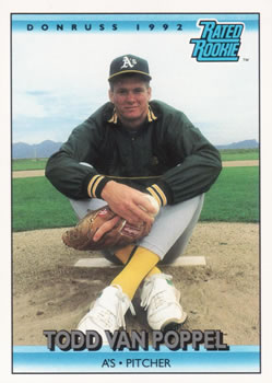 #9 Todd Van Poppel - Oakland Athletics - 1992 Donruss Baseball