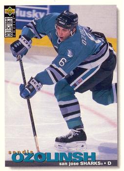 #9 Sandis Ozolinsh - San Jose Sharks - 1995-96 Collector's Choice Hockey