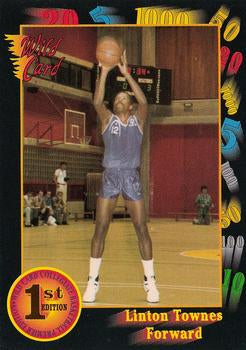 #9 Linton Townes - James Madison Dukes - 1991-92 Wild Card Basketball