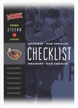 #9 Patrik Stefan - Atlanta Thrashers - 2000-01 Upper Deck Victory Hockey