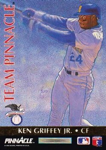 #9 Ken Griffey Jr. / Brett Butler - Seattle Mariners / Los Angeles Dodgers - 1992 Pinnacle - Team Pinnacle Baseball