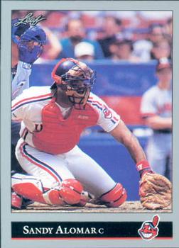#9 Sandy Alomar Jr. - Cleveland Indians - 1992 Leaf Baseball