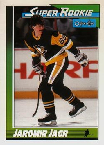 #9 Jaromir Jagr - Pittsburgh Penguins - 1991-92 O-Pee-Chee Hockey