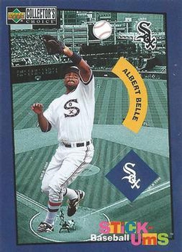 #9 Albert Belle - Chicago White Sox -1998 Collector's Choice - Stick-Ums Baseball