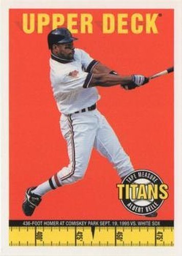 #9 Albert Belle - Chicago White Sox - 1998 Upper Deck - Tape Measure Titans Baseball