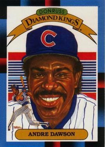 #9 Andre Dawson - Chicago Cubs - 1988 Leaf Baseball