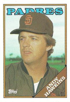 #9 Andy Hawkins - San Diego Padres - 1988 Topps Baseball