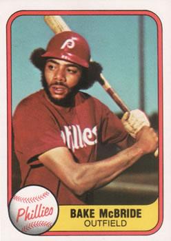 #9 Bake McBride - Philadelphia Phillies - 1981 Fleer Baseball