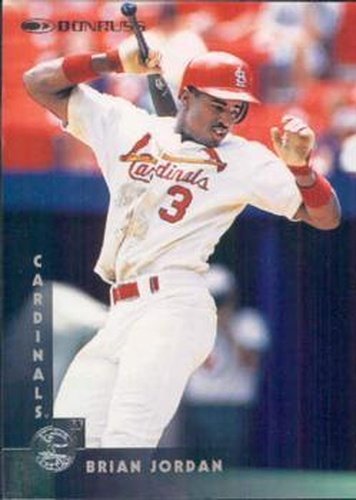 #9 Brian Jordan - St. Louis Cardinals - 1997 Donruss Baseball