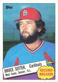 #9 Bruce Sutter - St. Louis Cardinals - 1985 Topps Baseball