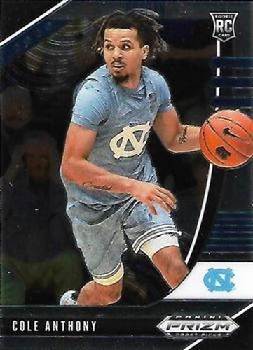 #9 Cole Anthony - North Carolina Tar Heels - 2020 Panini Prizm Draft Picks Collegiate Basketball