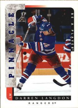 #9 Darren Langdon - New York Rangers - 1996-97 Pinnacle Be a Player Hockey