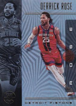 #9 Derrick Rose - Detroit Pistons - 2019-20 Panini Illusions Basketball
