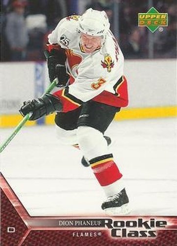 #9 Dion Phaneuf - Calgary Flames - 2005-06 Upper Deck Rookie Class Box Set Hockey