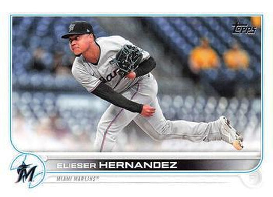 #9 Elieser Hernandez - Miami Marlins - 2022 Topps Baseball