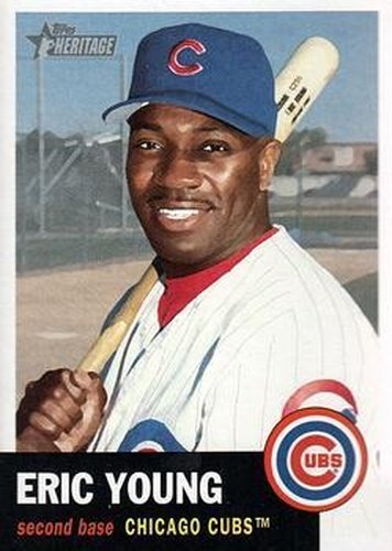 #9 Eric Young - Chicago Cubs - 2002 Topps Heritage Baseball