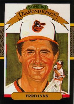 #9 Fred Lynn - Baltimore Orioles - 1987 Leaf Baseball