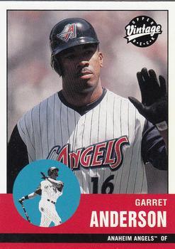 #9 Garret Anderson - Anaheim Angels - 2001 Upper Deck Vintage Baseball