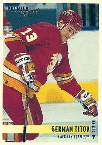#9 German Titov - Calgary Flames - 1994-95 Topps Premier Hockey