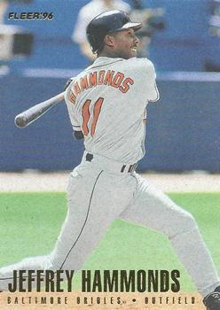 #9 Jeffrey Hammonds - Baltimore Orioles - 1996 Fleer Baseball