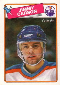 #9 Jimmy Carson - Edmonton Oilers - 1988-89 O-Pee-Chee Hockey