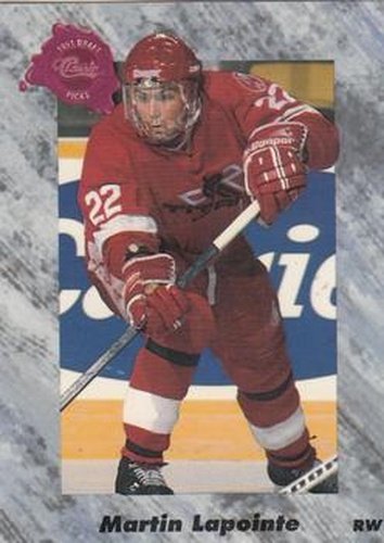 #9 Martin Lapointe - Detroit Red Wings - 1991 Classic Four Sport