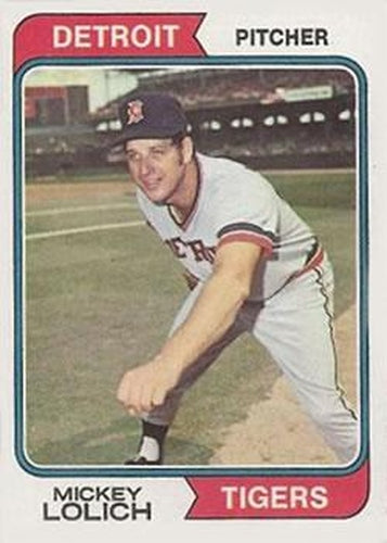 #9 Mickey Lolich - Detroit Tigers - 1974 Topps Baseball
