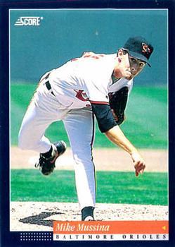 #9 Mike Mussina - Baltimore Orioles -1994 Score Baseball
