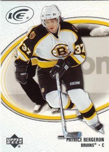 #9 Patrice Bergeron - Boston Bruins - 2005-06 Upper Deck Ice Hockey