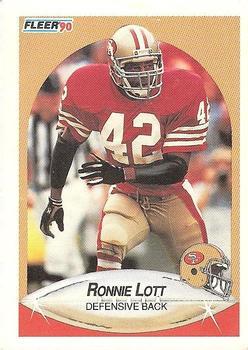#9 Ronnie Lott - San Francisco 49ers - 1990 Fleer Football