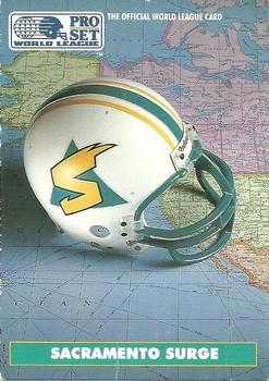 #9 Sacramento Surge - Sacramento Surge - 1991 Pro Set WLAF Football - Helmets