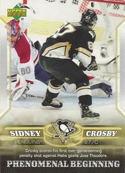#9 Sidney Crosby - Pittsburgh Penguins - 2005-06 Upper Deck Phenomenal Beginning Hockey