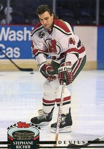#9 Stephane Richer - New Jersey Devils - 1992-93 Stadium Club Hockey