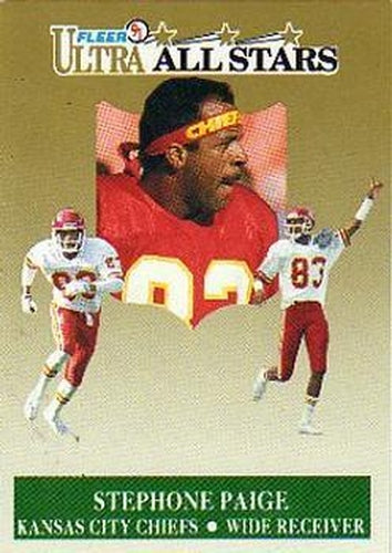 #9 Stephone Paige - Kansas City Chiefs - 1991 Ultra Football - All Stars