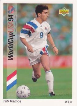#9 Tab Ramos - USA - 1993 Upper Deck World Cup Preview English/Spanish Soccer