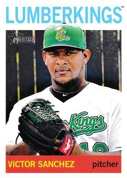 #9 Victor Sanchez - Clinton LumberKings - 2013 Topps Heritage Minor League Baseball