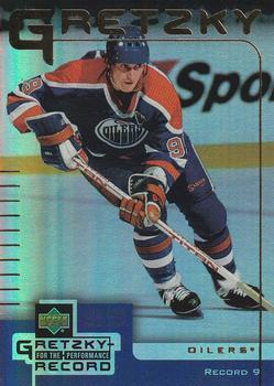 #9 Wayne Gretzky - Edmonton Oilers - 1999-00 Upper Deck McDonald's Wayne Gretzky Performance for the Record Hockey