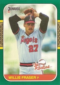 #9 - Willie Fraser - California Angels - 1987 Donruss The Rookies Baseball