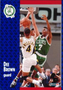 #9 Dee Brown - Boston Celtics - 1991-92 Fleer Basketball