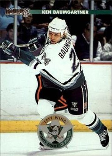 #9 Ken Baumgartner - Anaheim Mighty Ducks - 1996-97 Donruss Hockey