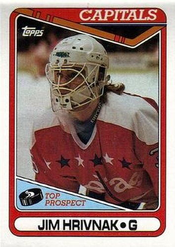 #9 Jim Hrivnak - Washington Capitals - 1990-91 Topps Hockey