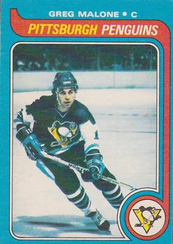 #9 Greg Malone - Pittsburgh Penguins - 1979-80 O-Pee-Chee Hockey
