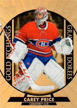 #G-9 Carey Price - Montreal Canadiens - 2020-21 Upper Deck Tim Hortons Hockey - Gold Etchings