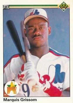 #9 Marquis Grissom - Montreal Expos - 1990 Upper Deck Baseball
